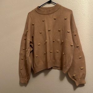 Cute, Pom Pom, tan, size medium, never worn